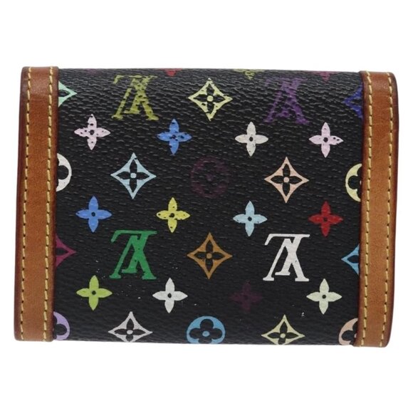 LOUIS VUITTON Monogram Multicolor Porte Monnaie Plat Purse M92656 LV Auth 139030 - Picture 2 of 16